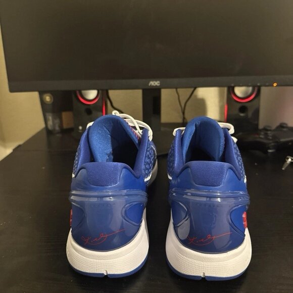 Nike Blue and White Sneakers - Picture 4 of 6